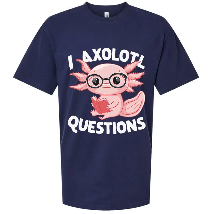 I Axolotl Questions Cute Axolotl Sueded Cloud Jersey T-Shirt