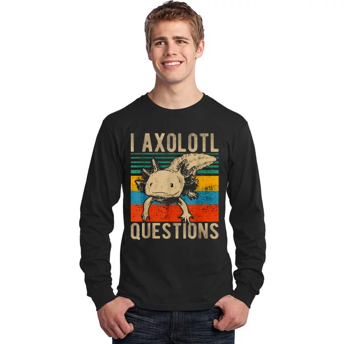 I Axolotl Questions Vintage Tall Long Sleeve T-Shirt