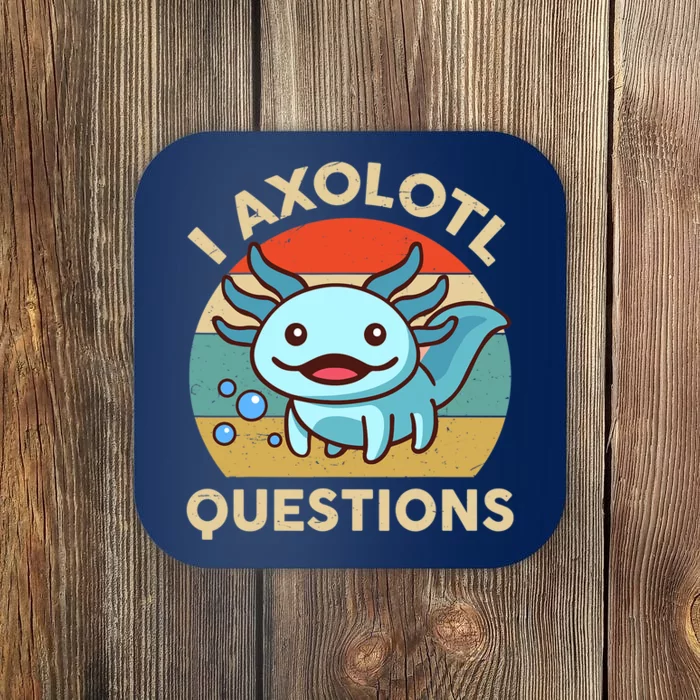 I Axolotl Questions Salamander Plush Axolotl Coaster