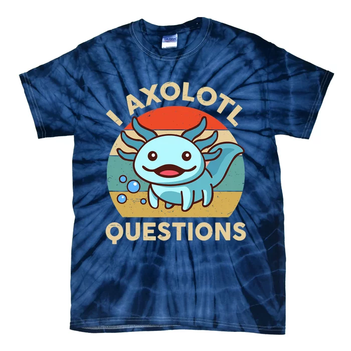 I Axolotl Questions Salamander Plush Axolotl Tie-Dye T-Shirt