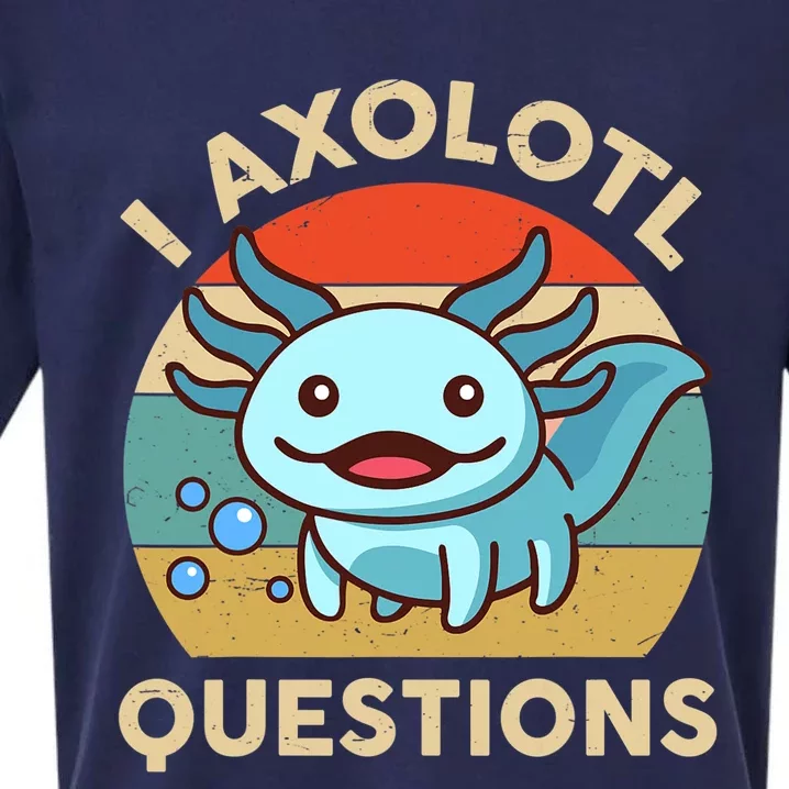 I Axolotl Questions Salamander Plush Axolotl Sueded Cloud Jersey T-Shirt