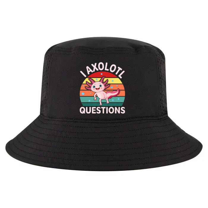 I Axolotl Questions Cute Axolotl Cool Comfort Performance Bucket Hat