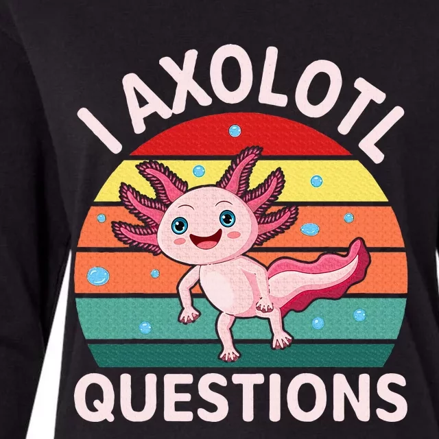 I Axolotl Questions Cute Axolotl Womens Cotton Relaxed Long Sleeve T-Shirt