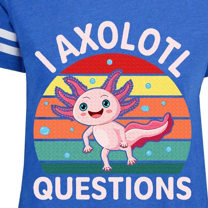 I Axolotl Questions Cute Axolotl Enza Ladies Jersey Football T-Shirt