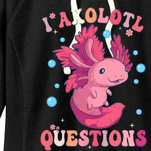 I Axolotl Questions Axolotl Womens Cute Axolotl Retro Women's Fleece Hoodie