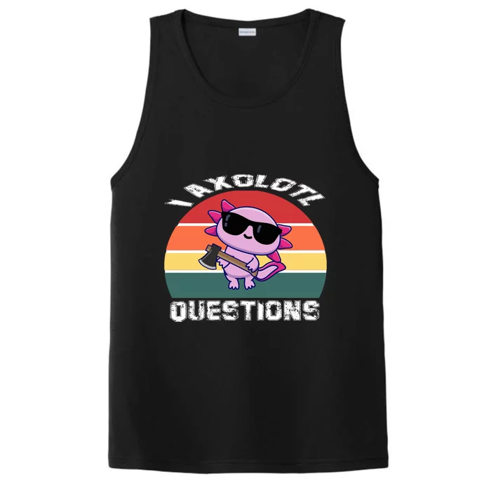 I Axolotl Questions Performance Tank