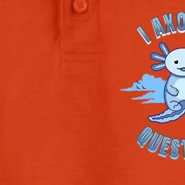 I Axolotl Questions Blue Axolotl Design Dry Zone Grid Performance Polo