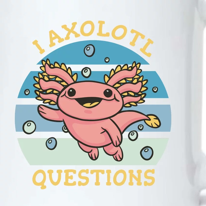 I Axolotl Questions Black Color Changing Mug