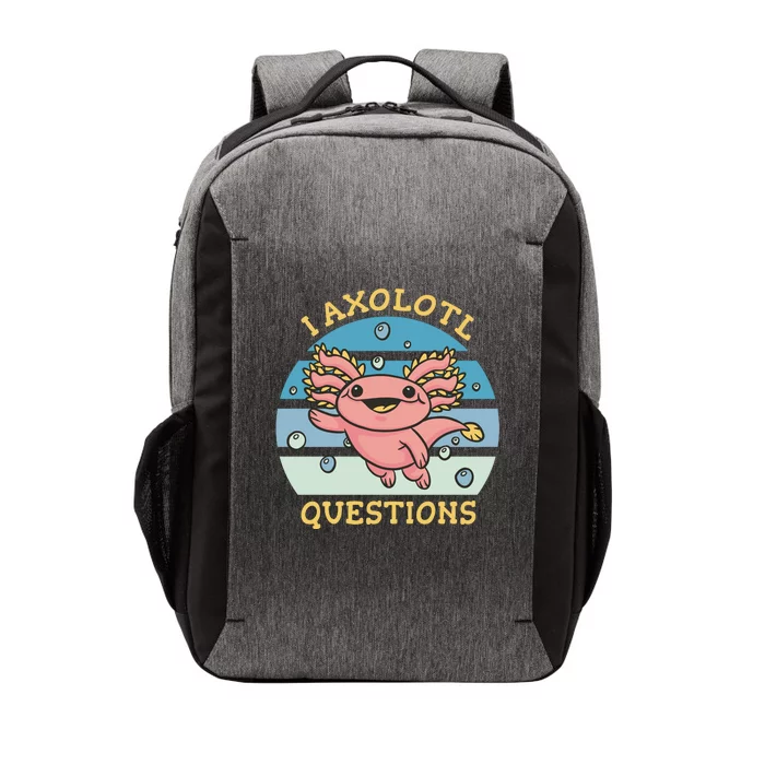 I Axolotl Questions Vector Backpack