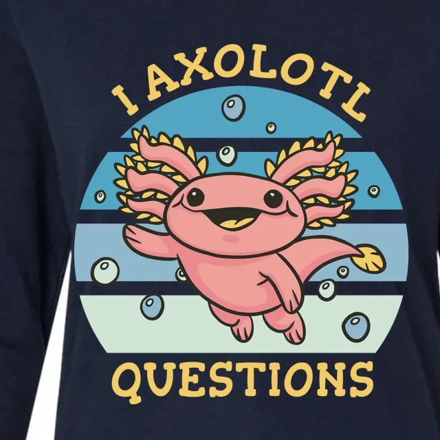 I Axolotl Questions Womens Cotton Relaxed Long Sleeve T-Shirt