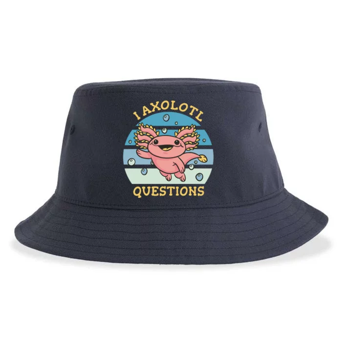 I Axolotl Questions Sustainable Bucket Hat