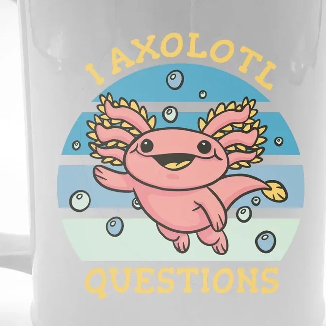 I Axolotl Questions Front & Back Beer Stein