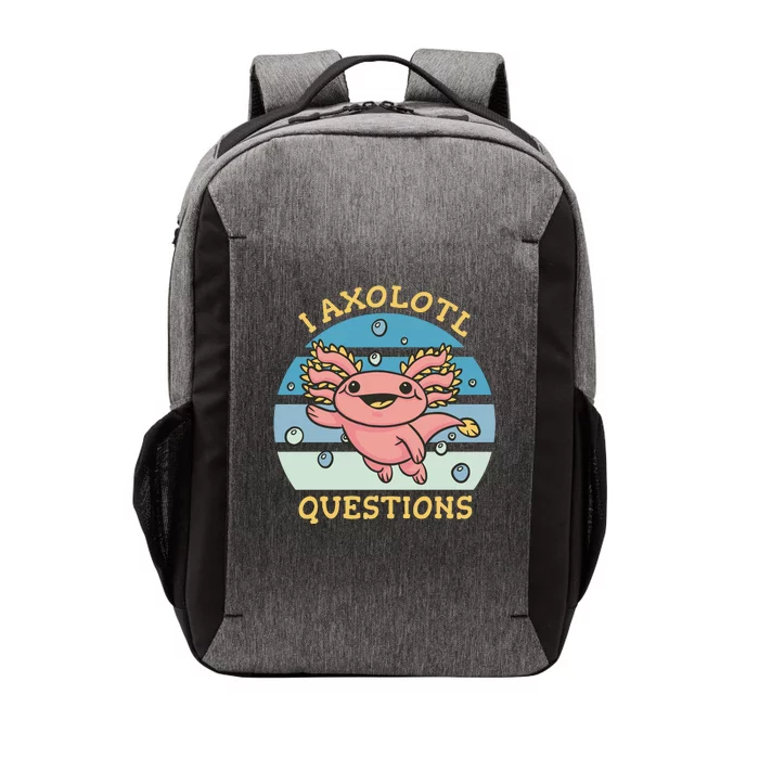 I Axolotl Questions Retro Cute Vector Backpack