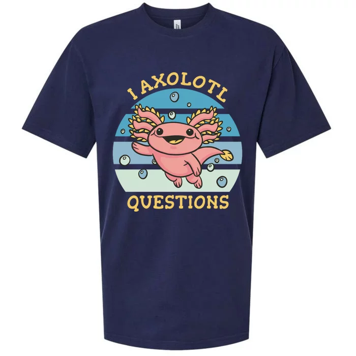 I Axolotl Questions Retro Cute Sueded Cloud Jersey T-Shirt