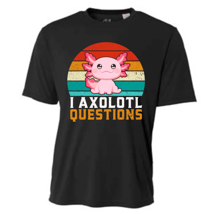 I Axolotl Questions Axolotl Lovers Gift Cooling Performance Crew T-Shirt