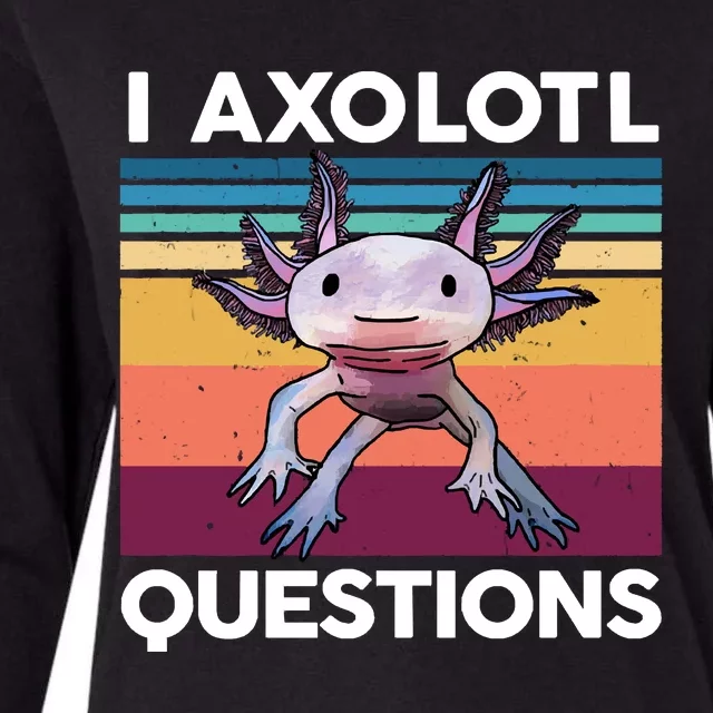 I Axolotl Questions Cute Axolotl Womens Cotton Relaxed Long Sleeve T-Shirt