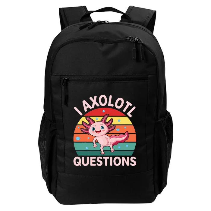 I Axolotl Questions Boy Cute Axolotl Daily Commute Backpack