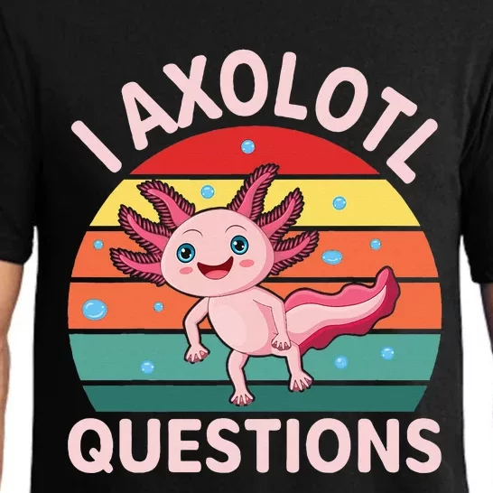 I Axolotl Questions Boy Cute Axolotl Pajama Set