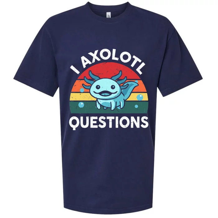 I Axolotl Questions Cute Axolotl Sueded Cloud Jersey T-Shirt