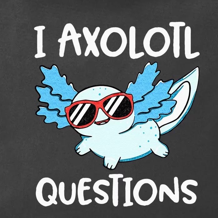 I Axolotl Questions Cute Kawaii Axolotl Anime Girls Zip Tote Bag