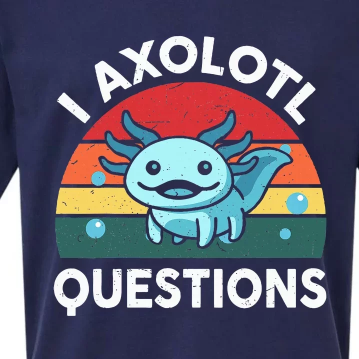 I Axolotl Questions Cute Axolotl Sueded Cloud Jersey T-Shirt