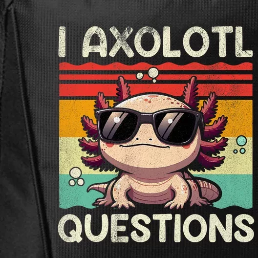 I Axolotl Questions City Backpack