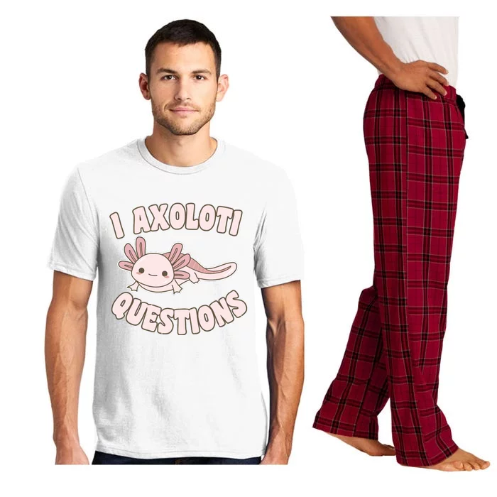 I Axolotl Questions Girl Adult Teens Cute Funny Axolotl Pajama Set