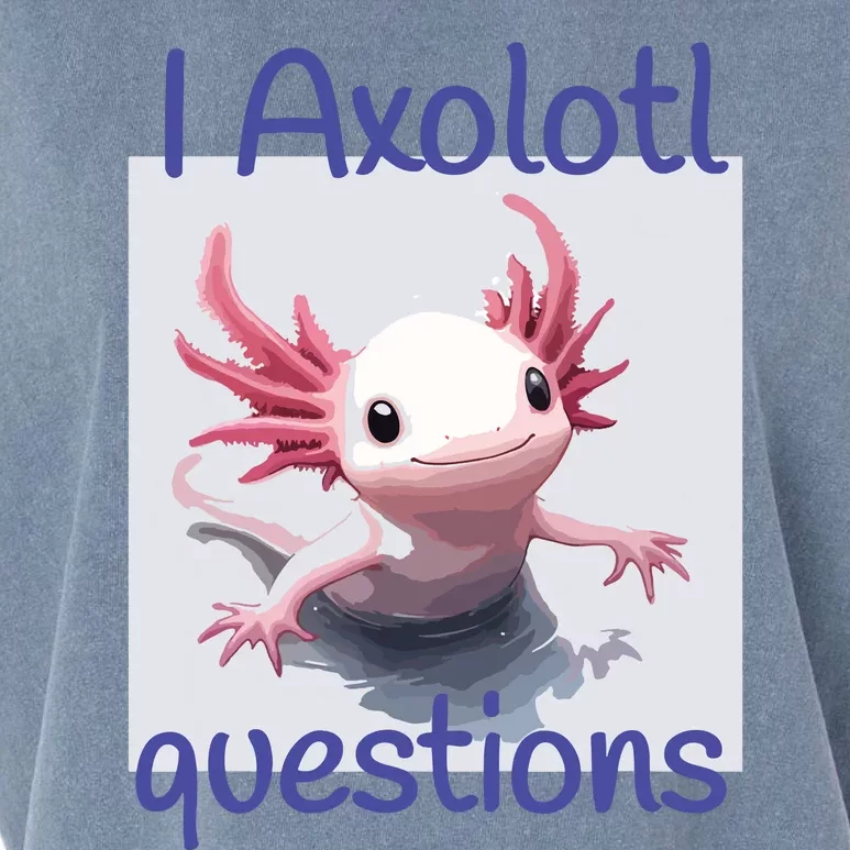 I Axolotl Questions Garment-Dyed Women's Muscle Tee