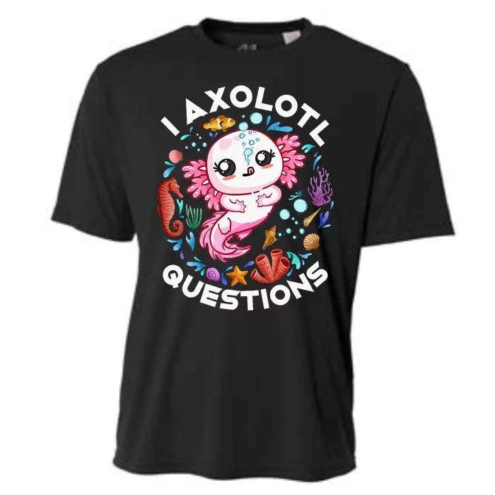 I Axolotl Questions Funny Axolotl lover Cooling Performance Crew T-Shirt