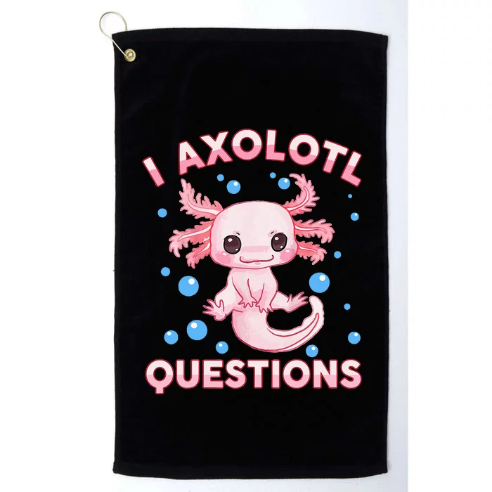 I Axolotl Questions Axolotl Platinum Collection Golf Towel