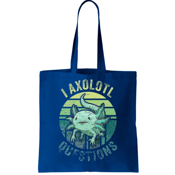 I Axolotl Questions Tote Bag