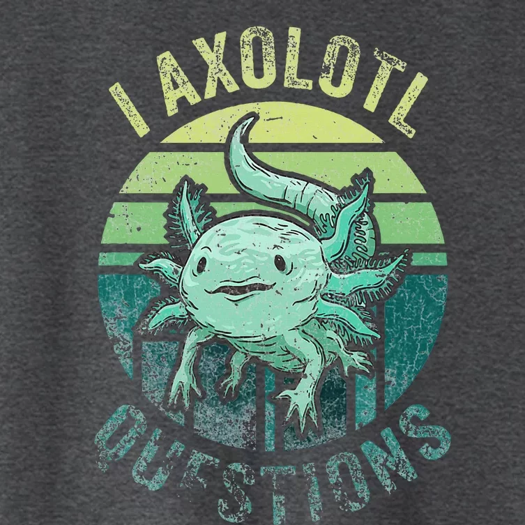 I Axolotl Questions Women's Crop Top Tee