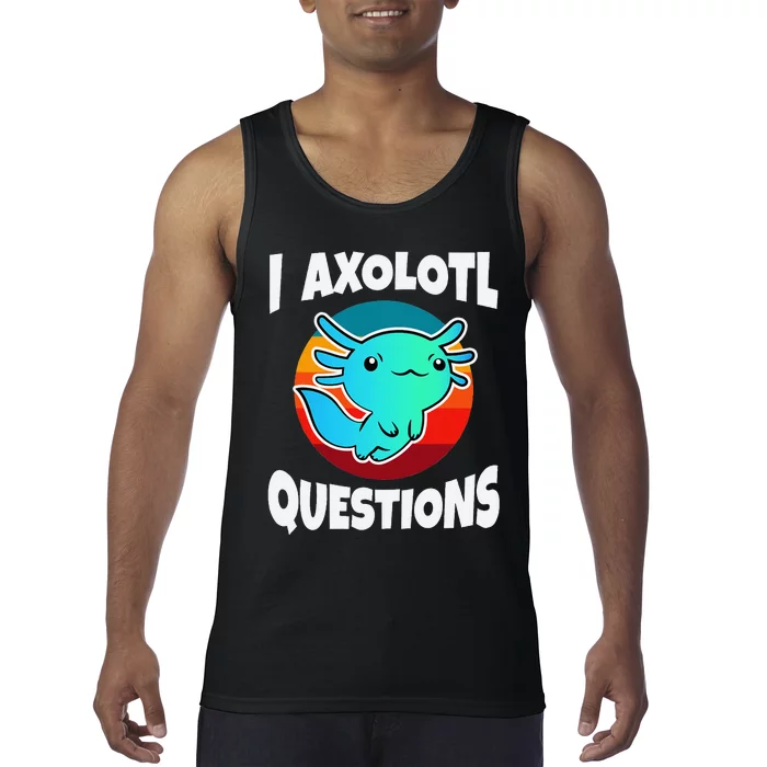 I Axolotl Questions Vintage Tank Top