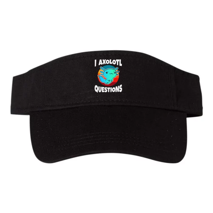 I Axolotl Questions Vintage Valucap Bio-Washed Visor