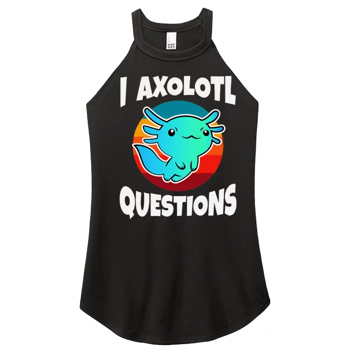 I Axolotl Questions Vintage Women’s Perfect Tri Rocker Tank