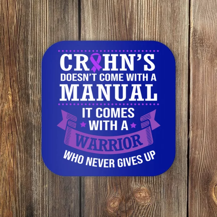 Inspirational Awareness Quotes Crohns Disease Warrior Gift Coaster