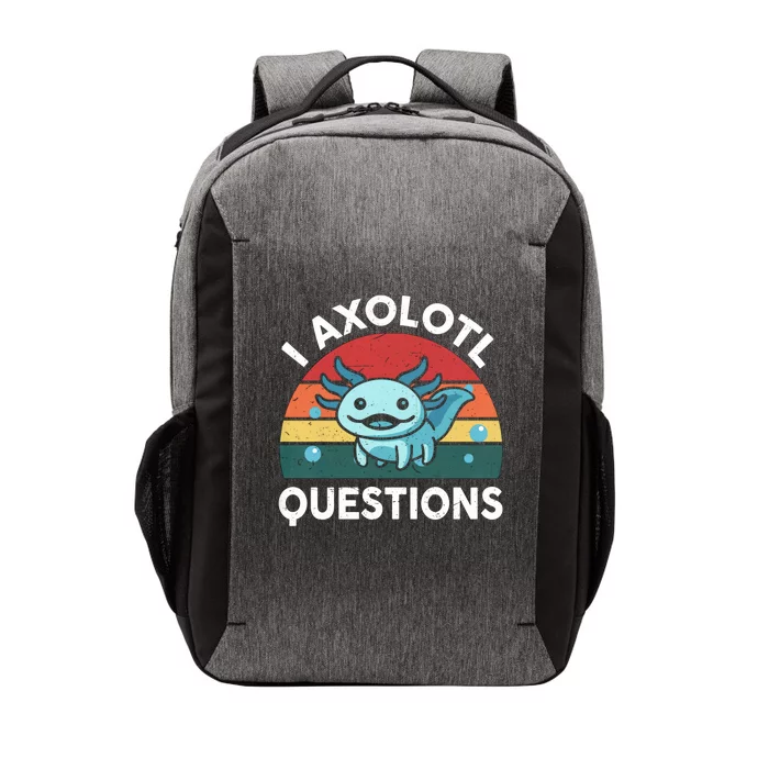 I Axolotl Questions Design Funny Cute Axolotl Vector Backpack