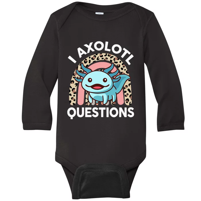 I Axolotl Questions Baby Long Sleeve Bodysuit