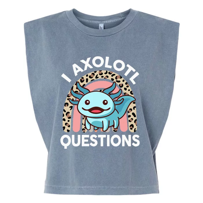 I Axolotl Questions Garment-Dyed Women's Muscle Tee