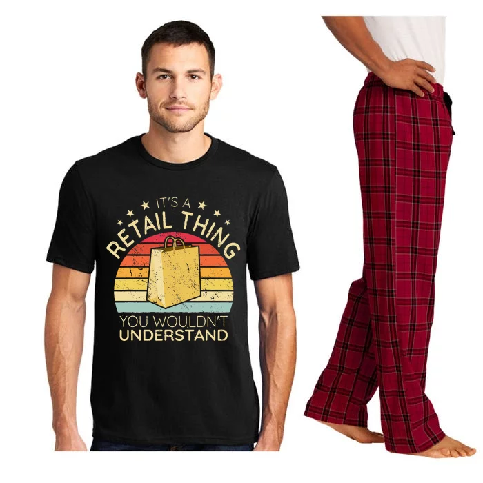 ItS A Retail Thing Checkout Retro Retail Store Worker Pajama Set