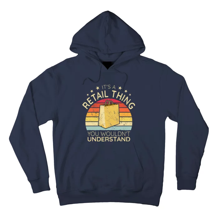 ItS A Retail Thing Checkout Retro Retail Store Worker Hoodie