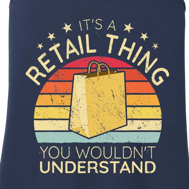 ItS A Retail Thing Checkout Retro Retail Store Worker Ladies Essential Tank