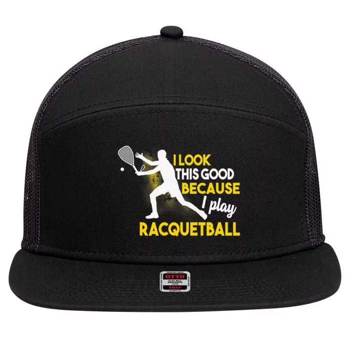 It's A Racquetball Thing funny racquet sports 7 Panel Mesh Trucker Snapback Hat