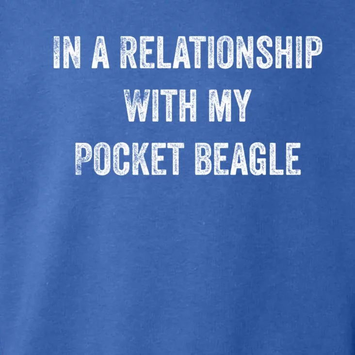 In A Relationship With My Pocket Beagle Gift Toddler Hoodie