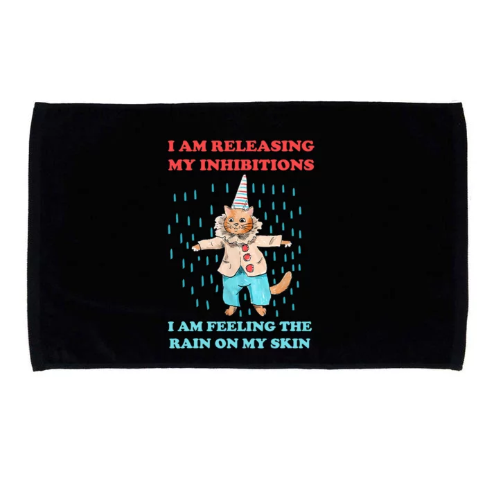 I Am Releasing My Inhibitions I Am Feeling The Rain Quote Microfiber Hand Towel