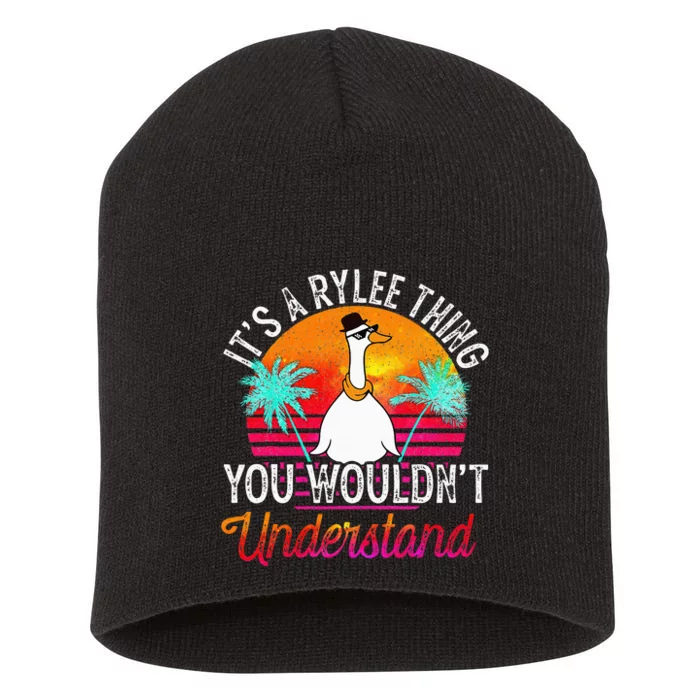 It's A Rylee Thing You Wouldn't Understand Funny Rylee Name Short Acrylic Beanie