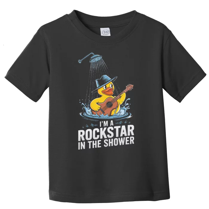 IM A Rockstar In The Shower Music Vibe Toddler T-Shirt