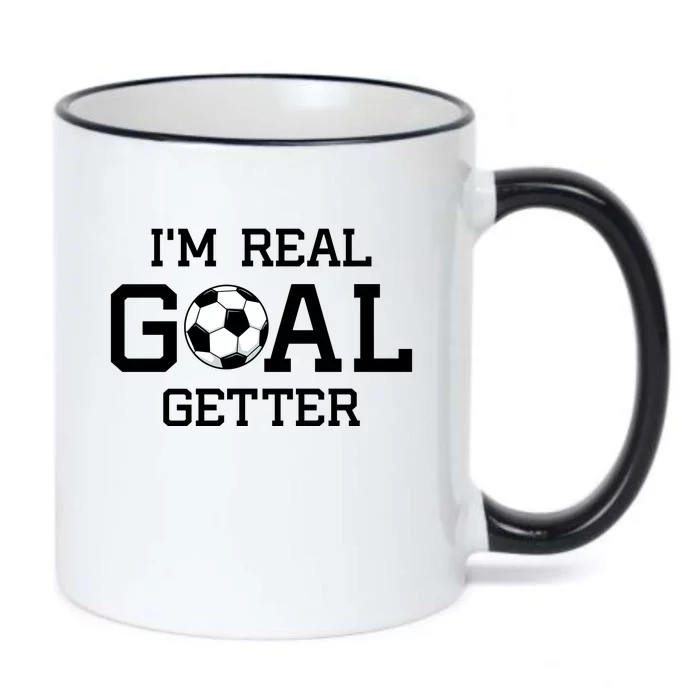 I'm A Real GOAL Getter Soccer Black Color Changing Mug