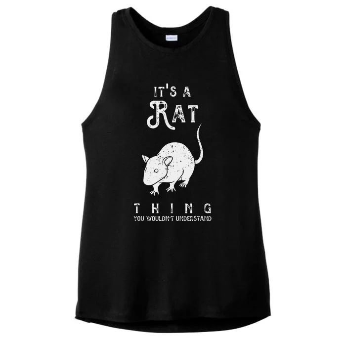 It's A Rat Thing Rat Funny Mouse Lover Cute Mice Ladies Tri-Blend Wicking Tank