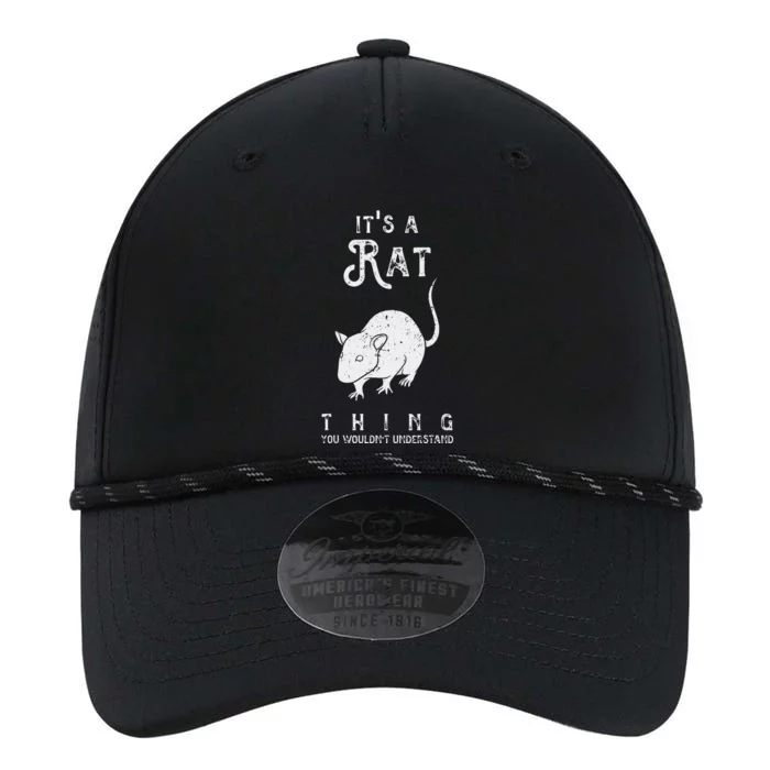 It's A Rat Thing Rat Funny Mouse Lover Cute Mice Performance The Dyno Cap